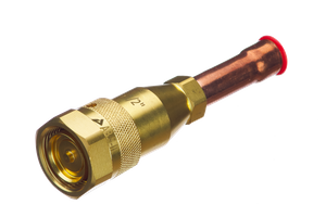 Válvula de conexão rápida para sistema de bomba de calor - série de conectores macho / fêmea